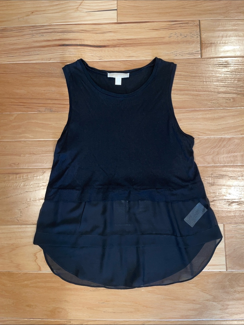 MICHAEL Michael Kors Black Layered Sleeveless Tank
